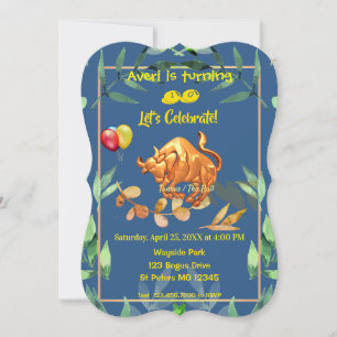 Invitation Anniversaire du Taurus bleu (20 avril - 20 mai)