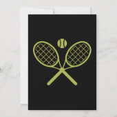 Invitation Anniversaire du tennis (Dos)