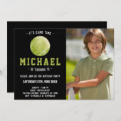 Invitation Anniversaire du tennis (Devant / Derrière)