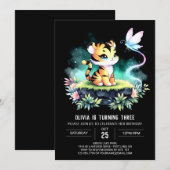Invitation Anniversaire du Tigre de la Jungle (Devant / Derrière)