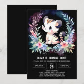 Invitation Anniversaire du tigre doux enchanté (Devant / Derrière)