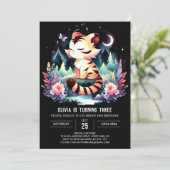 Invitation Anniversaire du tigre forestier enchanté (Debout devant)