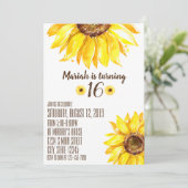 Invitation Anniversaire du tournesol (Debout devant)