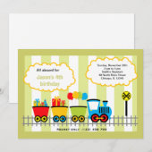 Invitation Anniversaire du train (Devant / Derrière)