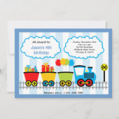 Invitation Anniversaire du train (Devant)