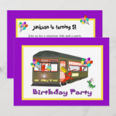 Invitation Anniversaire du tramway de la Nouvelle-Orléans (vi (Devant / Derrière)