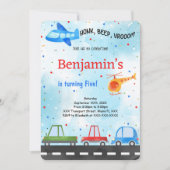 Invitation Anniversaire du transport (Devant)