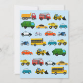 Invitation Anniversaire du transport (Dos)