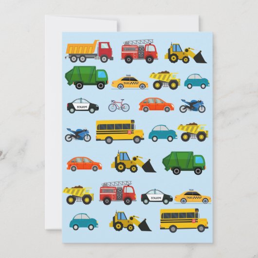 Invitation Anniversaire du transport (Dos)