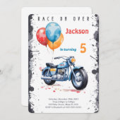 Invitation Anniversaire du Vélo Bleu (Devant / Derrière)