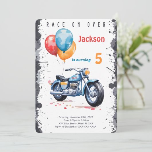 Invitation Anniversaire du Vélo Bleu (Debout devant)