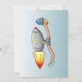 Invitation Anniversaire du ver Rocket Speedy (Dos)