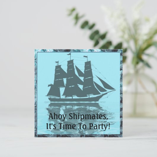 Invitation Anniversaire du Viking Ship (Debout devant)