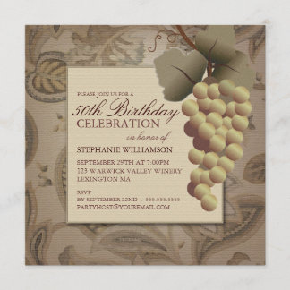 Invitation Anniversaire du vin de l'Ancien Monde
