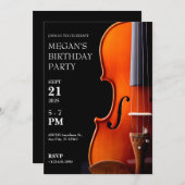 Invitation Anniversaire du violon (Devant / Derrière)