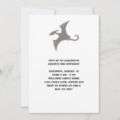 Invitation Anniversaire du volcan Dinosaure (Dos)