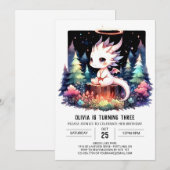 Invitation Anniversaire du Wild Pastel Dragon (Devant / Derrière)
