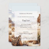 Invitation Anniversaire du Wild West Horse (Devant / Derrière)