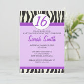 Invitation Anniversaire du Zèbre (Debout devant)