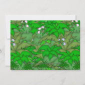 Invitation Anniversaire du Zèbre sauvage et sucré (Dos)