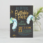 Invitation Anniversaire du Zodiac Aquarius (Debout devant)