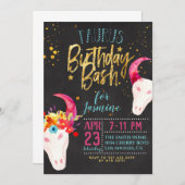 Invitation Anniversaire du Zodiac Taurus (Devant / Derrière)