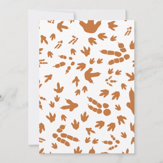 Invitation Anniversaire d'un A-Saurus Dinosaur (Dos)