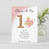 INVITATION ANNIVERSAIRE D'UN AN (Debout devant)