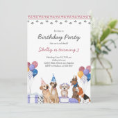 Invitation Anniversaire d'un chiot (Debout devant)