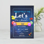 Invitation Anniversaire d'un médecin (Debout devant)