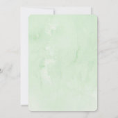 Invitation Anniversaire d'une coccinelle sur une aquarelle de (Dos)