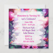 Invitation Anniversaire d'une fille afro-américaine (Dos)