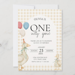 Invitation Anniversaire d'une oie sotte