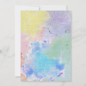 Invitation Anniversaire éditable des enfants Aloha (Dos)