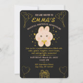 Invitation anniversaire éditable pour enfants lapi (Devant)