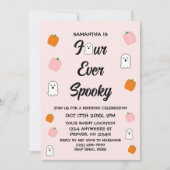 Invitation Anniversaire effrayant de 4 ans (Devant)