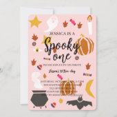 Invitation Anniversaire éffrayant d'un Halloween (Devant)