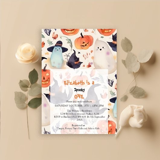 Invitation Anniversaire éffrayant d'un Halloween