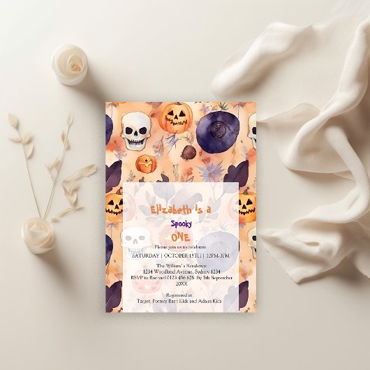 Invitation Anniversaire éffrayant d'un Halloween