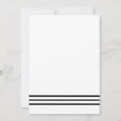 Invitation Anniversaire élégant du Champagne noir (Dos)