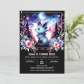 Invitation Anniversaire Élégant du Petit Loup (Debout devant)