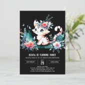 Invitation Anniversaire élégant du tigre enchanté (Debout devant)