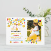 Invitation Anniversaire Emoji Enfants Anniversaire Amusant Ph (Debout devant)