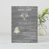 Invitation Anniversaire en Bois de Grange Rustique Moderne (Debout devant)