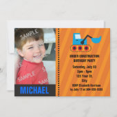 Invitation Anniversaire en construction (Devant)