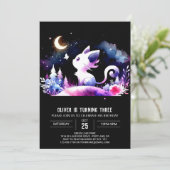 Invitation Anniversaire enchanté de Little Cat (Debout devant)