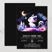 Invitation Anniversaire enchanté de Little Cat (Devant / Derrière)
