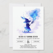 Invitation Anniversaire Enchanted Modern Wizard (Devant)