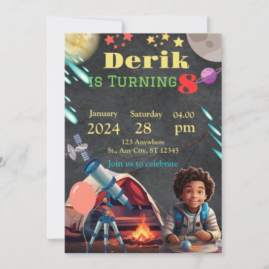 Invitation Anniversaire enfant (Devant)