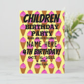 INVITATION ANNIVERSAIRE ENFANTS (Debout devant)